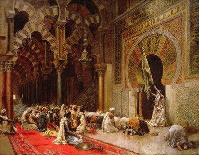 Interior of the Mosque at Cordoba, c.1880 by Edwin Lord Weeks